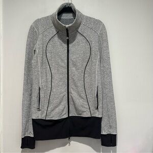 Lululemon Nice Asana Jacket Herringbone Size 10